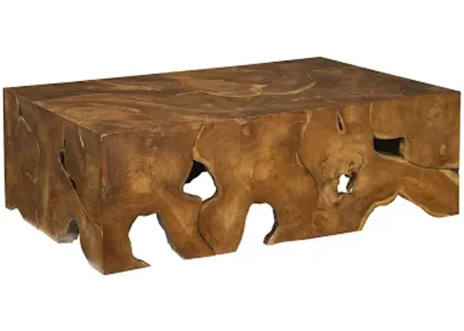 Teak Slice Coffee Table