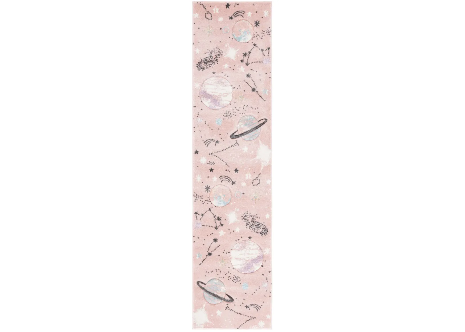 CAROUSEL KIDS 122 PINK  2' x 8' Runner Rug