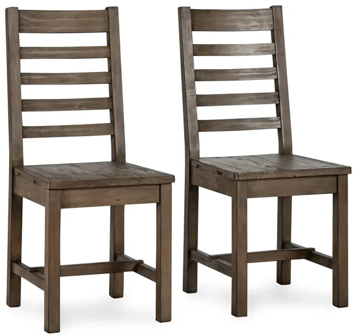 Caleb Dining Chair Distressed Brown Set of 2