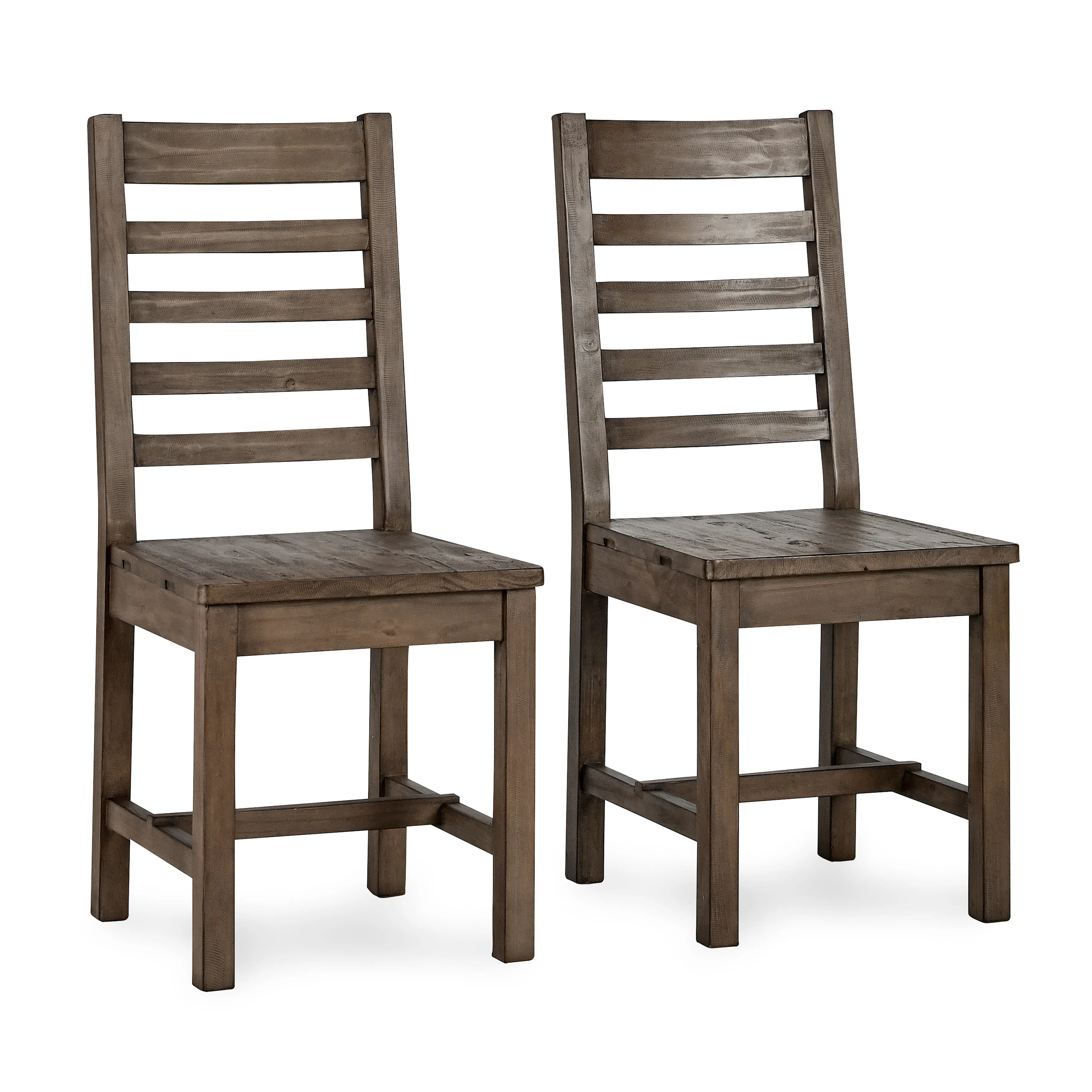 Caleb Dining Chair Distressed Brown Set of 2