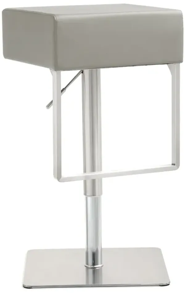 seville light grey adjustable barstool