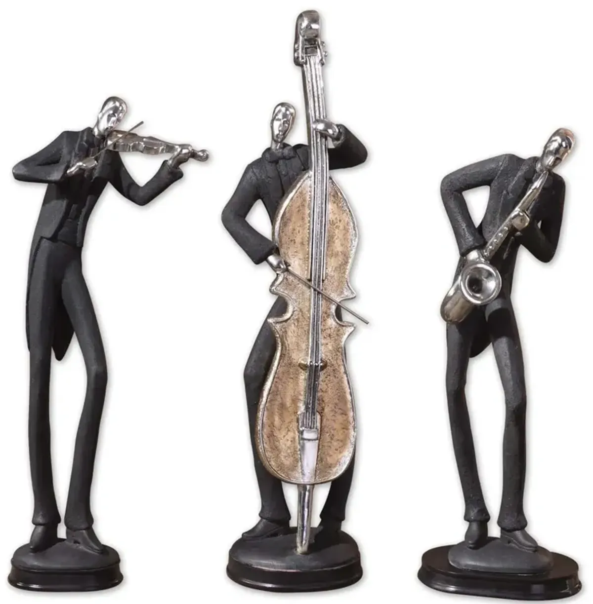 Musicians Decorative Figurines, Set/3