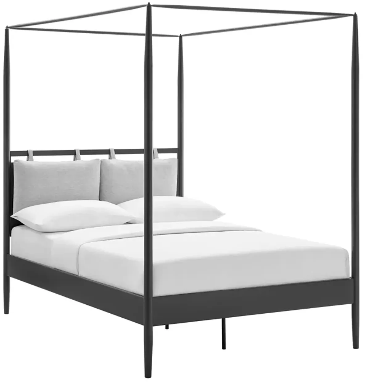 Marlowe 4-Poster Canopy Metal Full Platform Bed