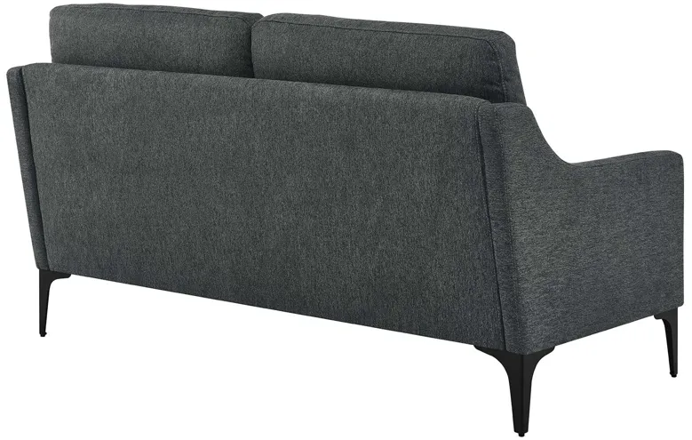 Corland Upholstered Fabric Loveseat