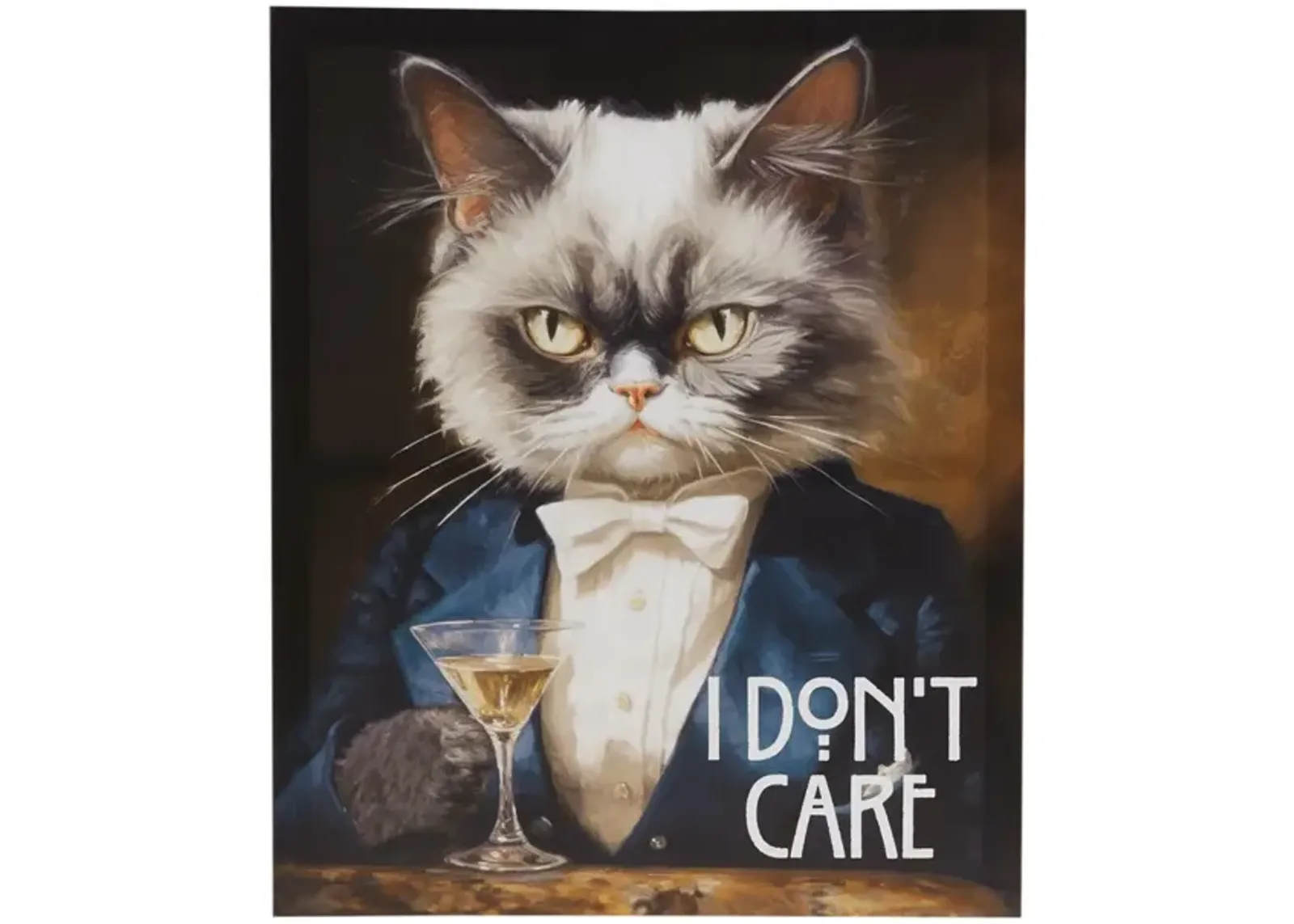 I Don't Care Canvas Wall Art