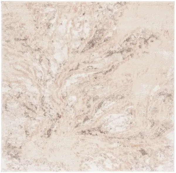 RAVINE SHAG 352 BEIGE  6'-7' x 6'-7' Square Square Rug