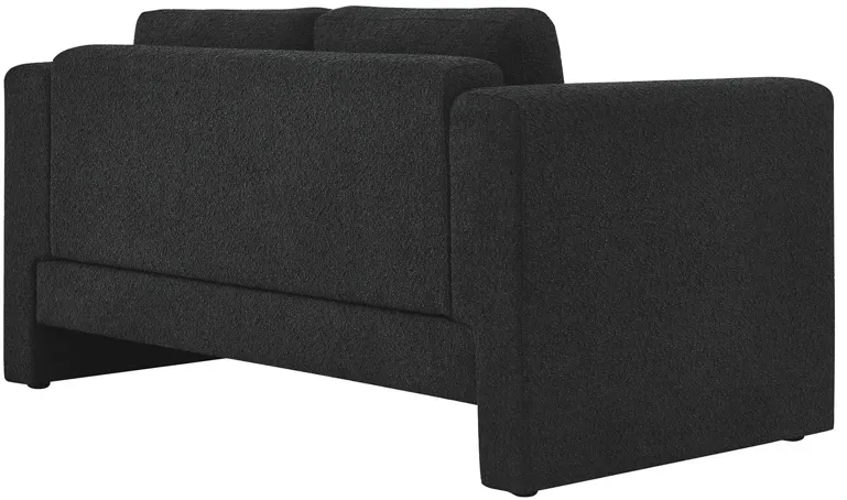 Visible Boucle Fabric Loveseat