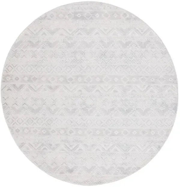 HANNA 100 Beige 6'-7' X 6'-7' Round Round Rug