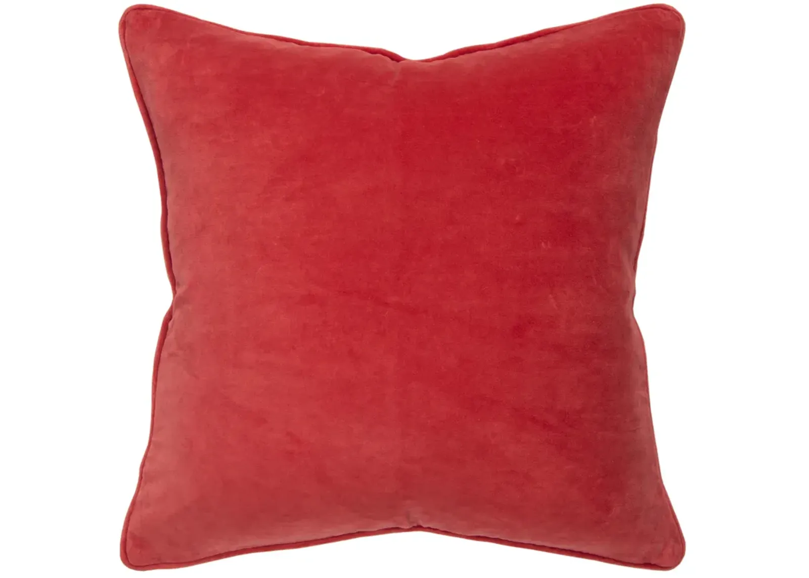 CONNIE POST Solid Red Pillow