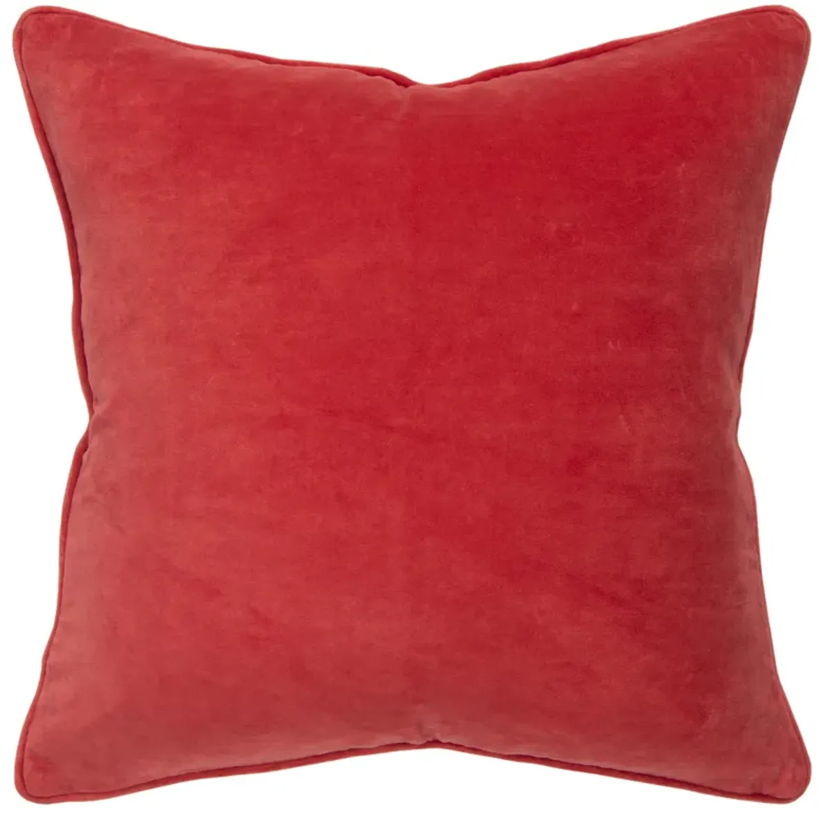 CONNIE POST Solid Red Pillow