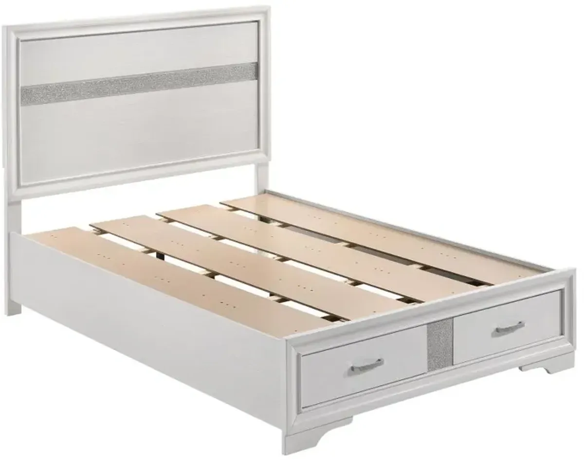 Miranda Full Storage Bed White