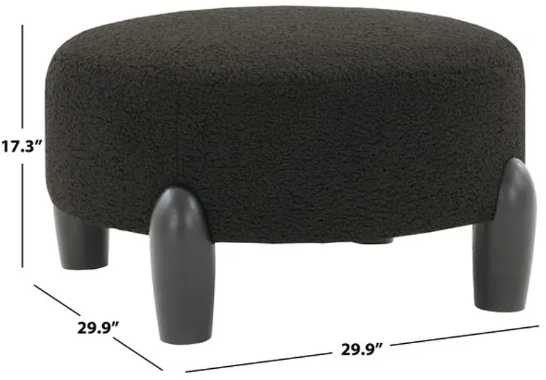 Perez Scandinavian Rd Ottoman