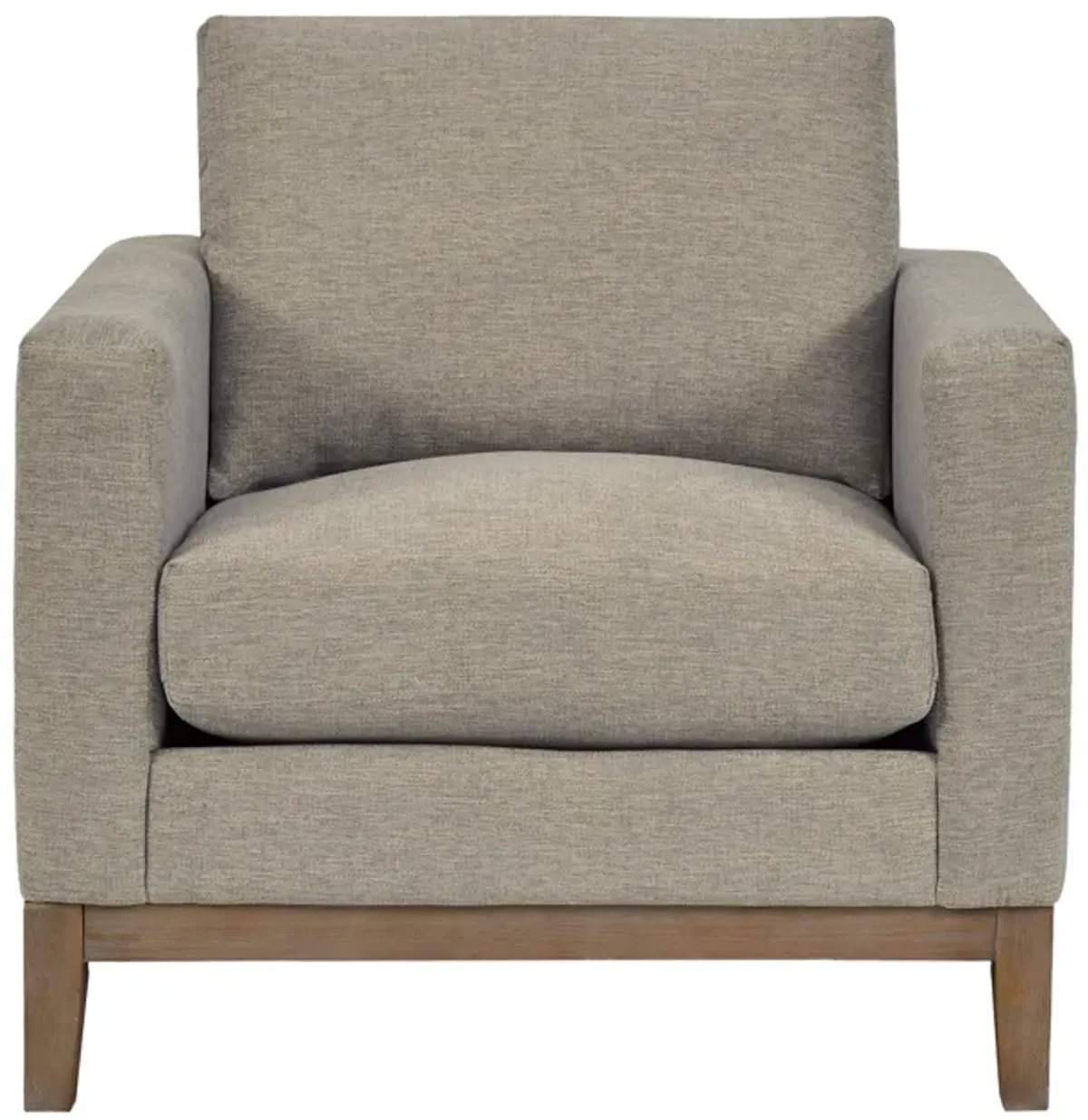 Donna 35" Upholstered Accent Chair in Platinum Gray