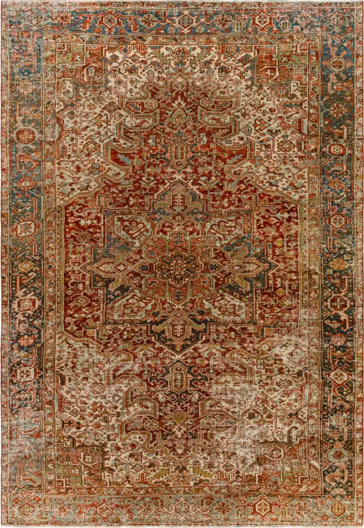 Antique One of a Kind AOOAK-1112 7'10" x 11'4" Handmade Rug