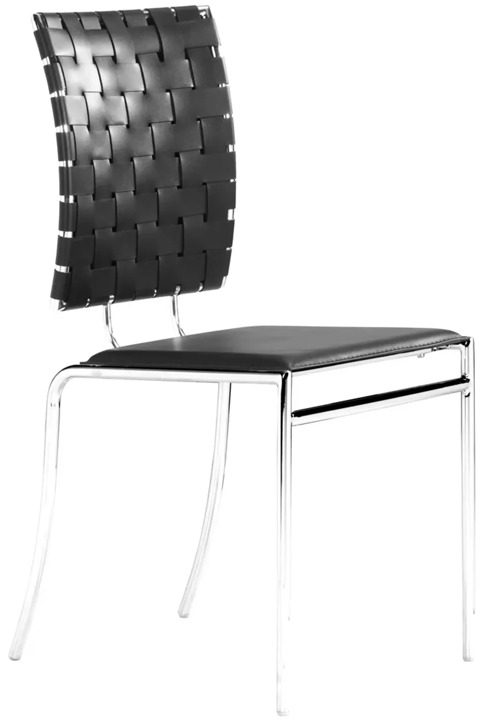 Criss Cross Dining Chair (Set of 4) Black