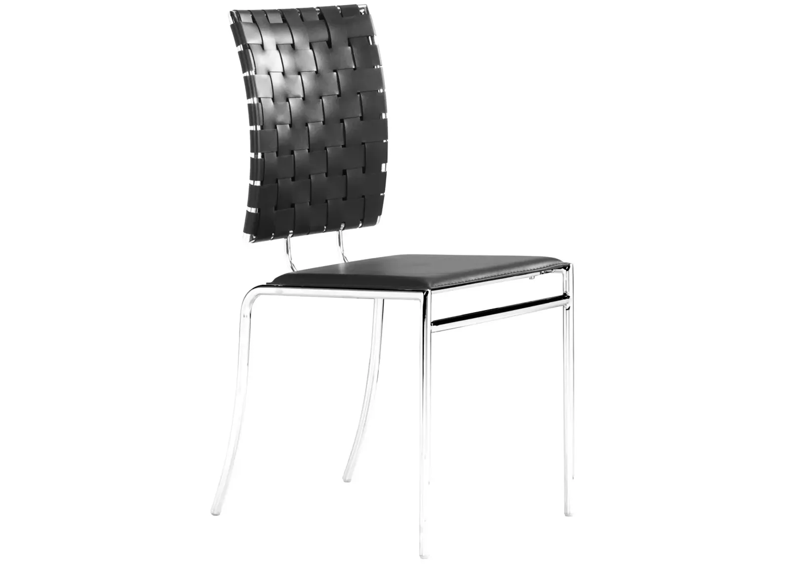 Criss Cross Dining Chair (Set of 4) Black