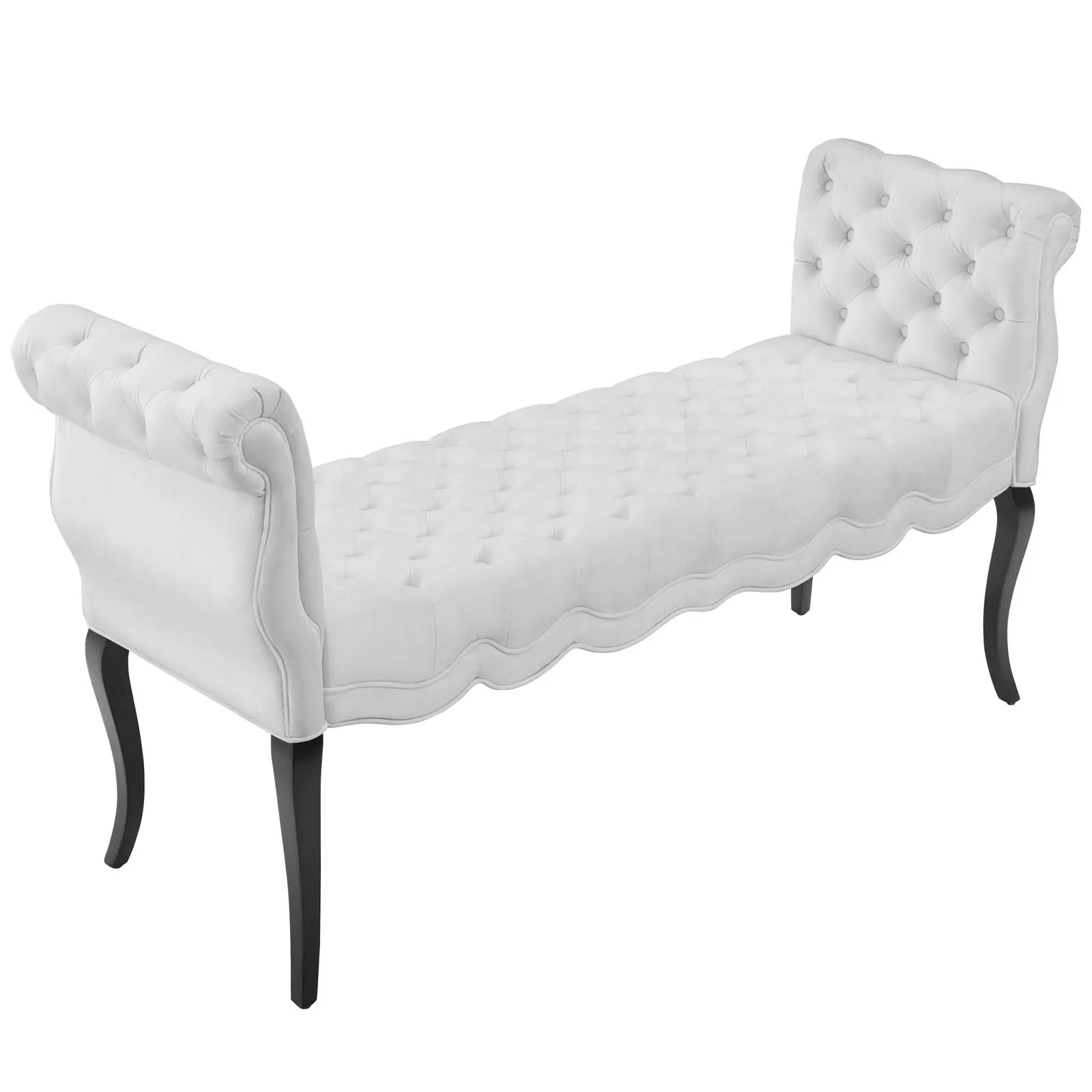 Adelia Chesterfield Style Button Tufted Performance Velvet Bench