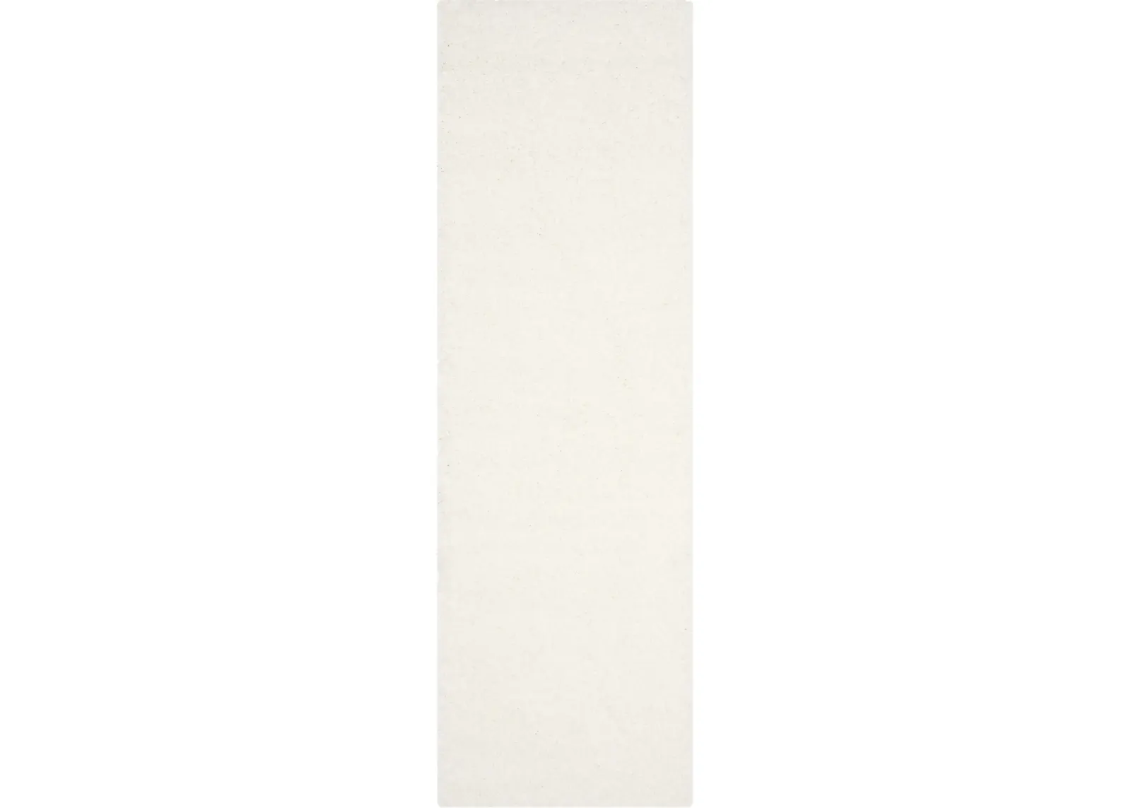 SANTA MONICA SHAG 725 WHITE 2'-3' x 9' Runner Rug