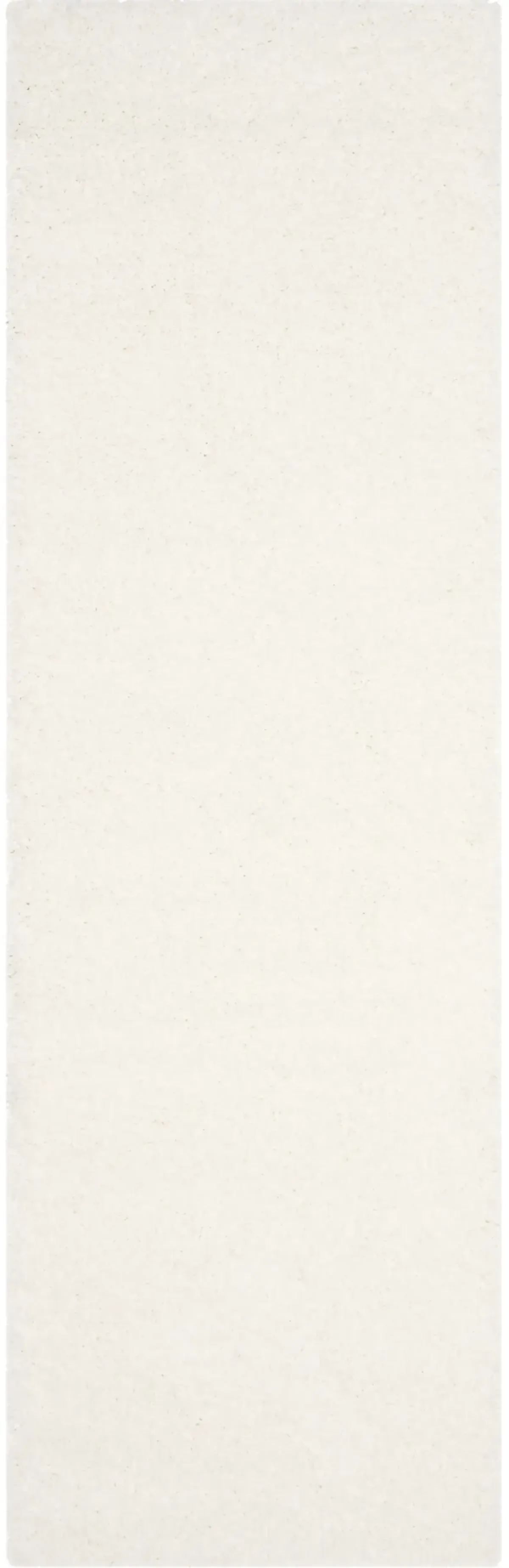 SANTA MONICA SHAG 725 WHITE 2'-3' x 9' Runner Rug