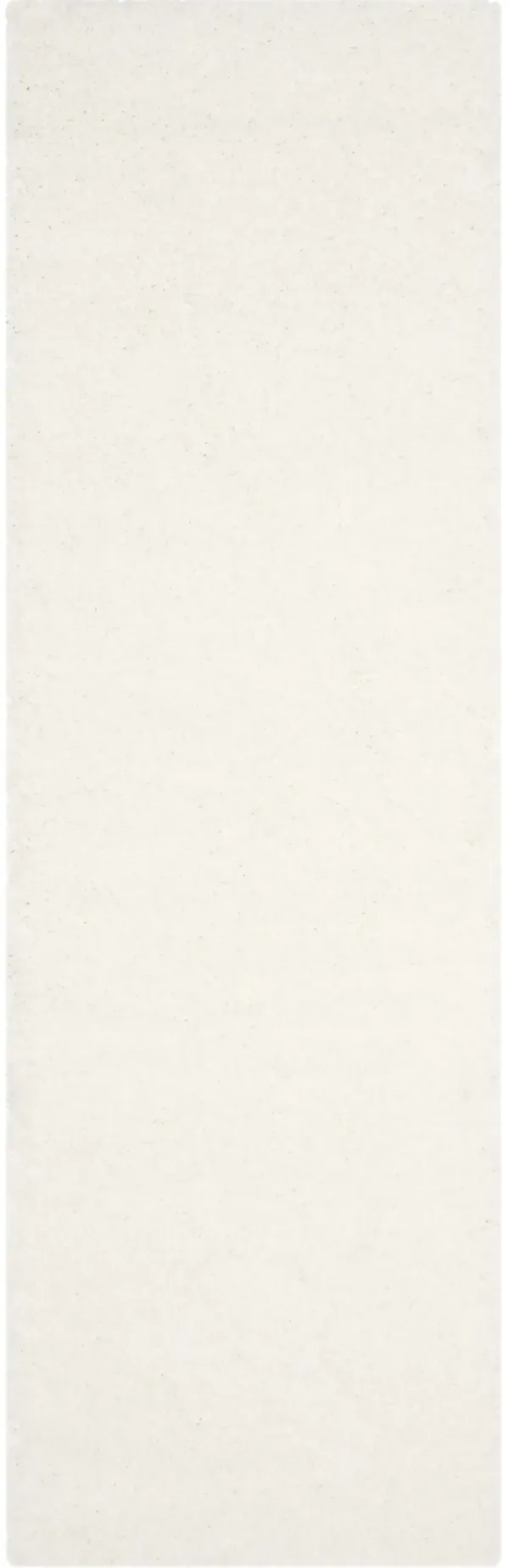 SANTA MONICA SHAG 725 WHITE 2'-3' x 9' Runner Rug