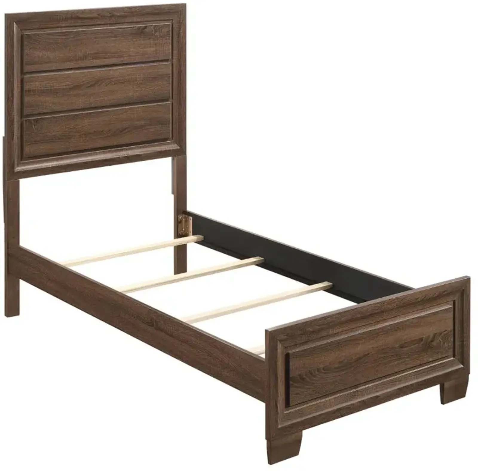 Crewkerne Twin Panel Bed Medium Warm Brown