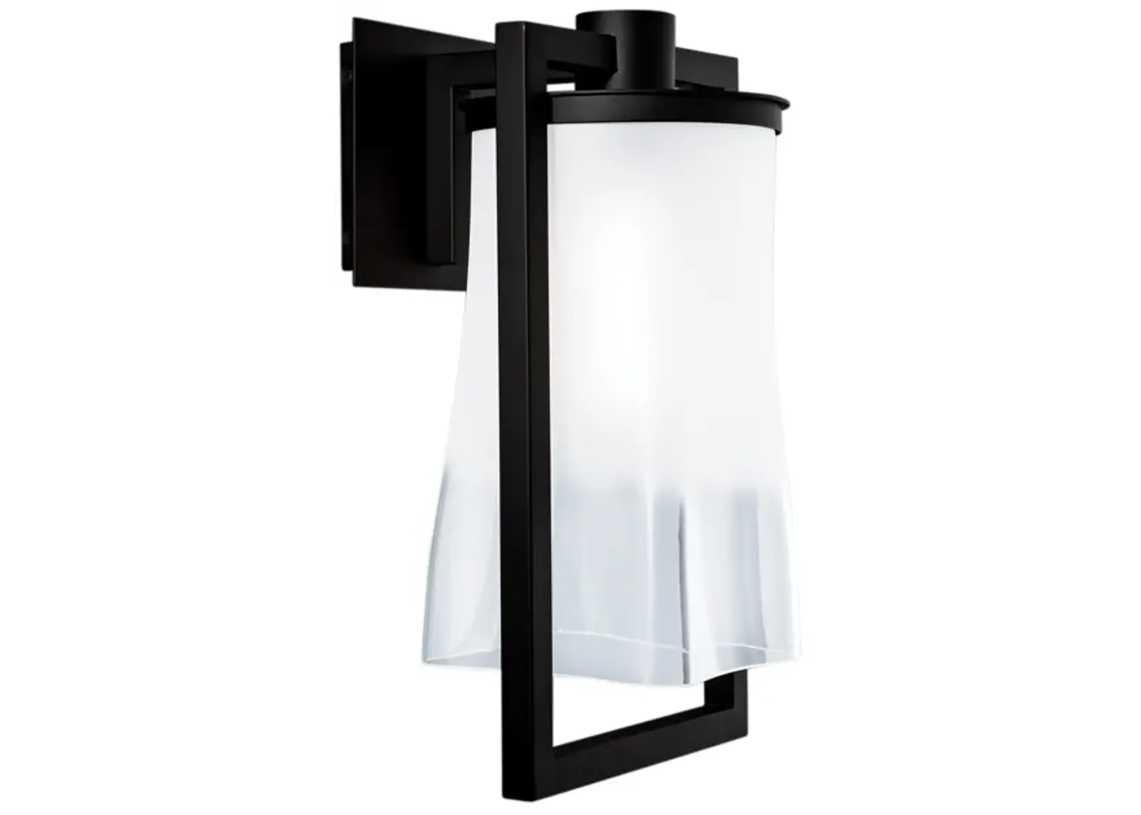 Drape Outdoor Wall Light - Matte Black