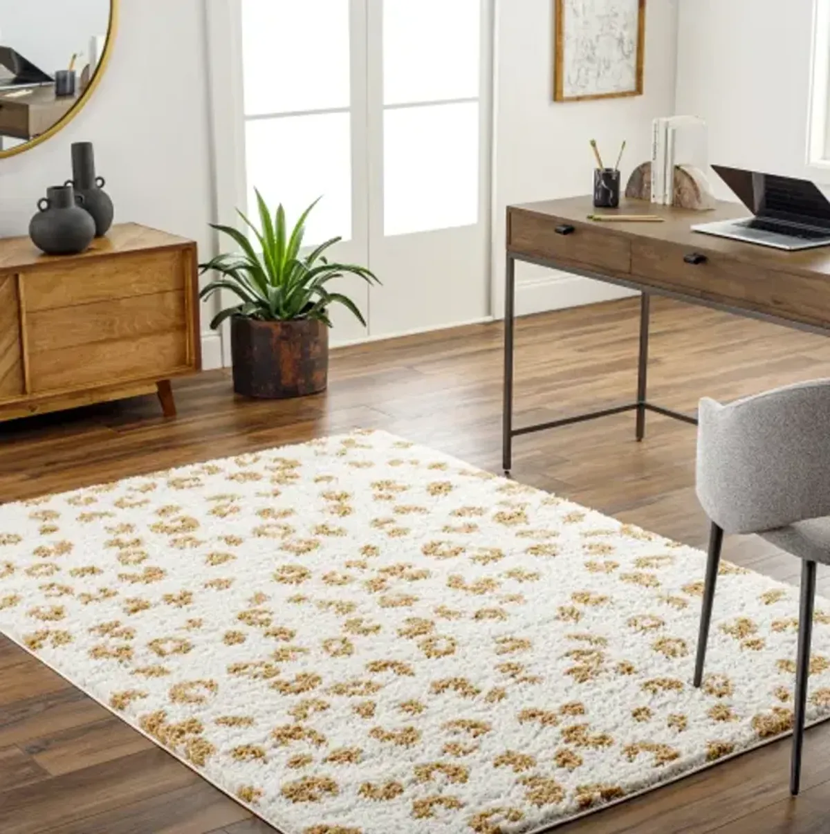 Birmingham BMM-2310 6'7" x 9' Machine Woven Rug