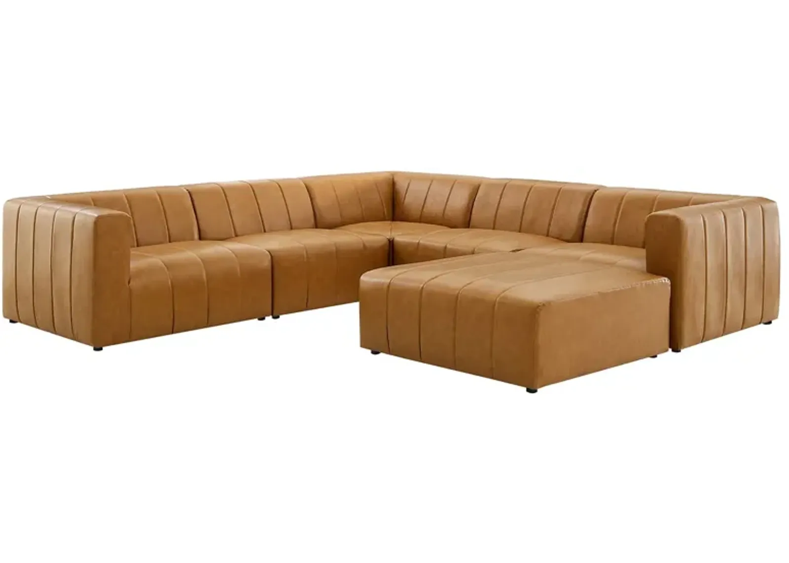 Bartlett Vegan Leather 6-Piece Sectional Sofa