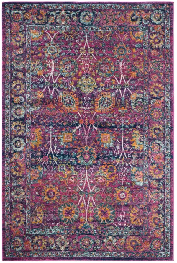 GRANADA 352 FUCHSIA  2'-2' x 5' Accent Rug