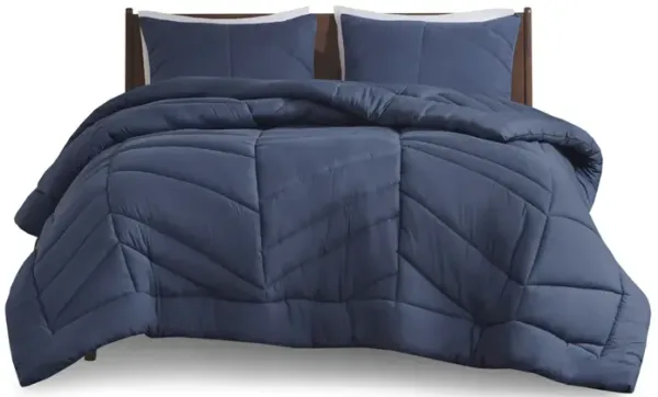 Quilted Chevron Comforter Set