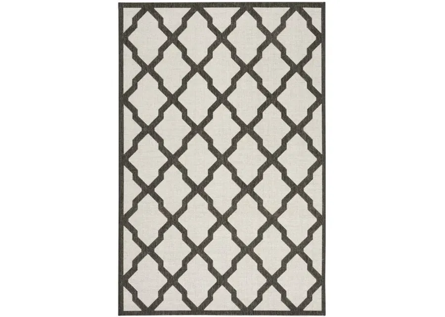 LINDEN 122 Collection LND122A-4 Light Grey / Charcoal 4' X 6'