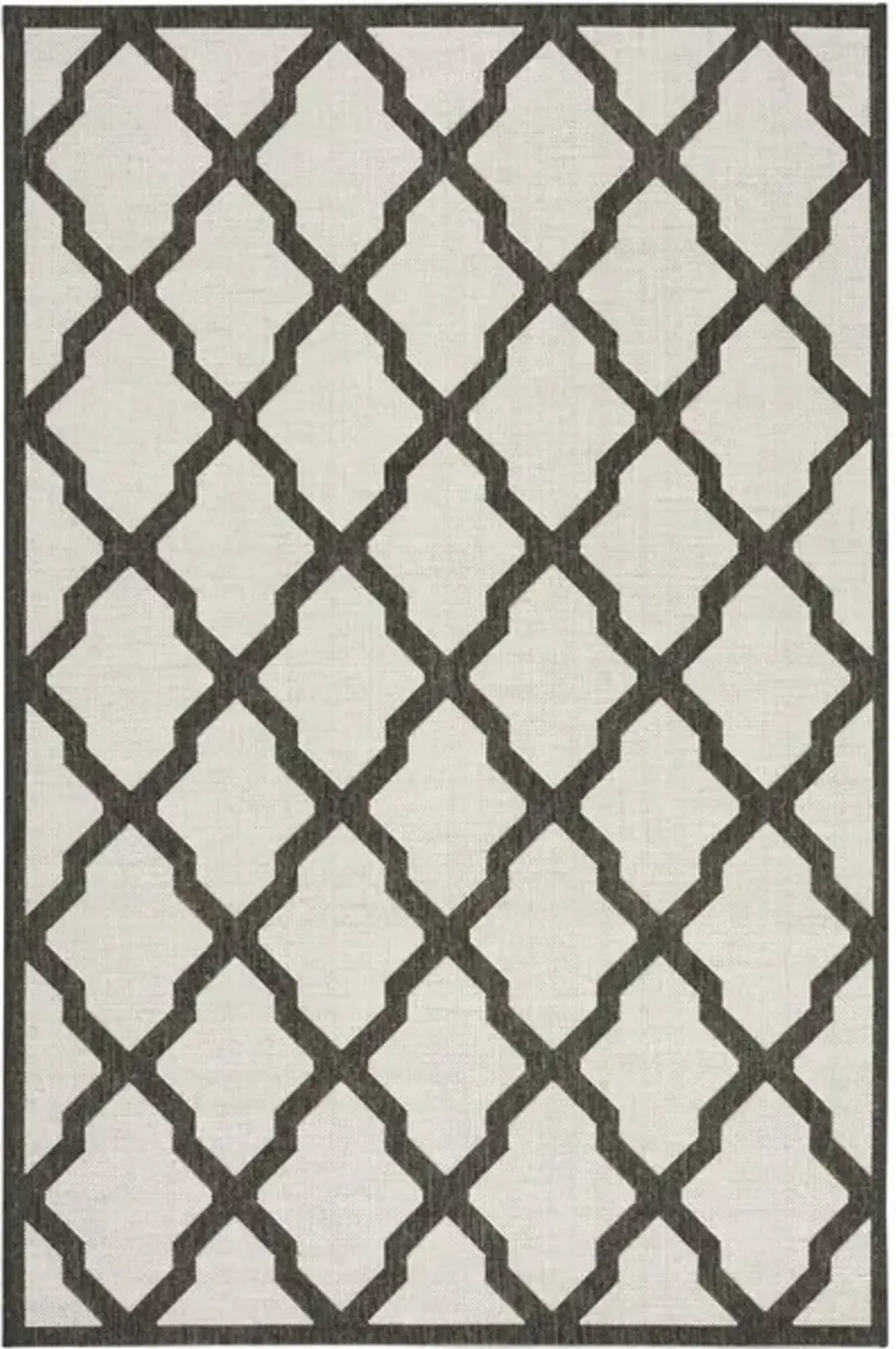 LINDEN 122 Collection LND122A-4 Light Grey / Charcoal 4' X 6'