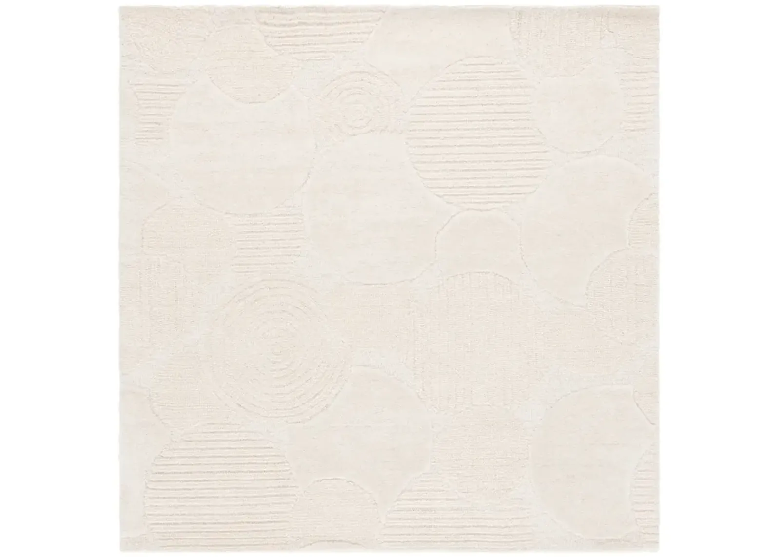 EBONY 403 IVORY 6' x 6' Square Square Rug