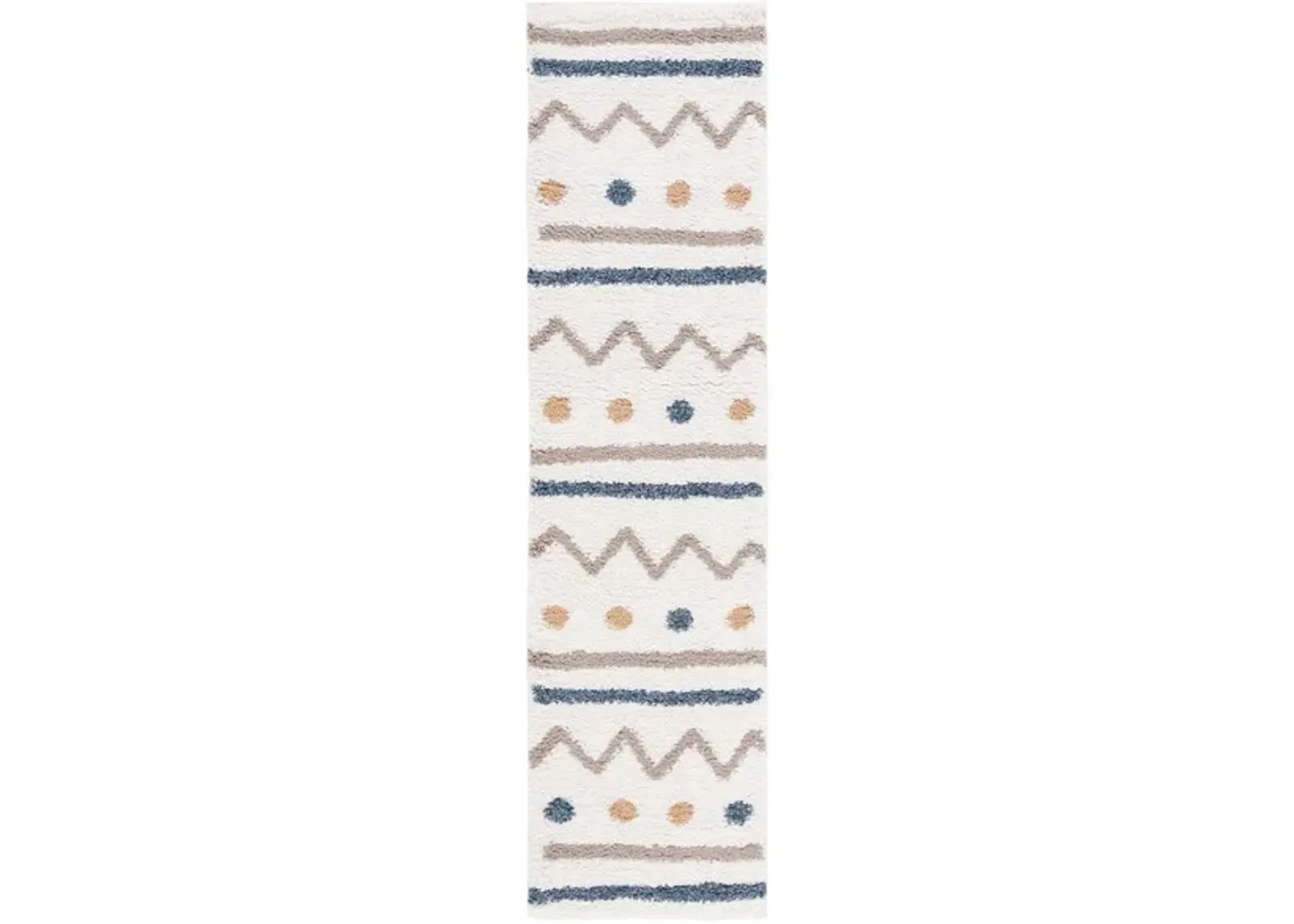 CALICO SHAG 106 Beige  2'-2' X 8' Runner Rug