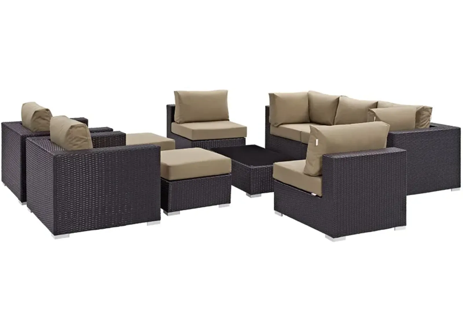 Convene 10 Piece Outdoor Patio Sectional Set