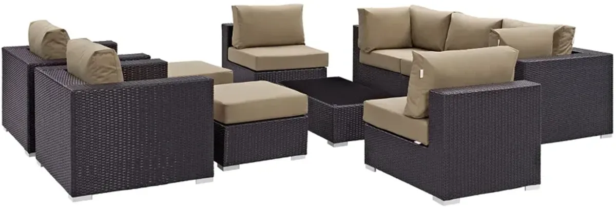 Convene 10 Piece Outdoor Patio Sectional Set