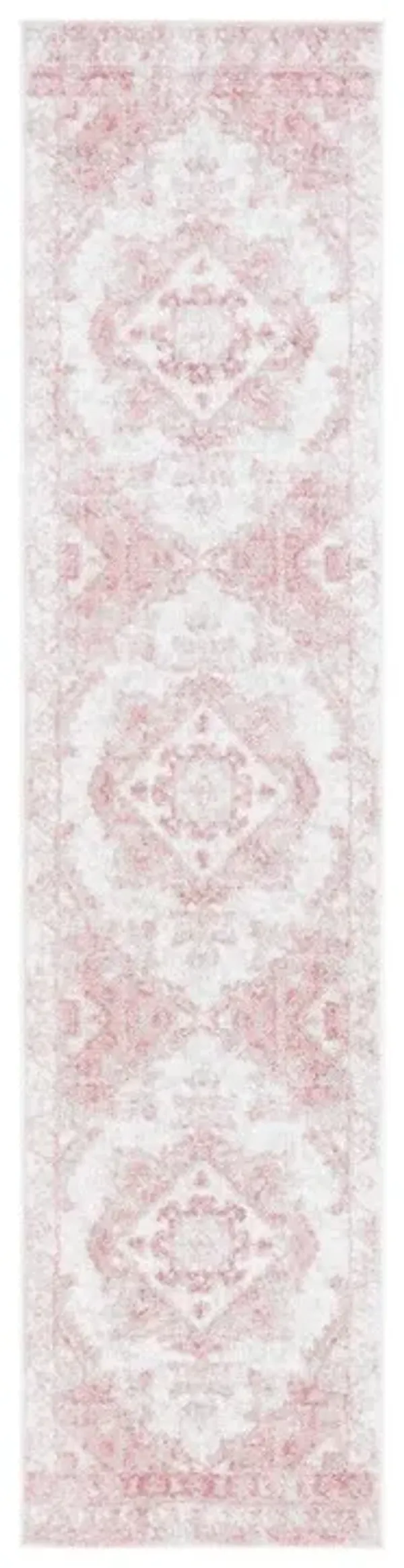 LAYLA 104  Pink 2' X 5' Small Rectangle Rug