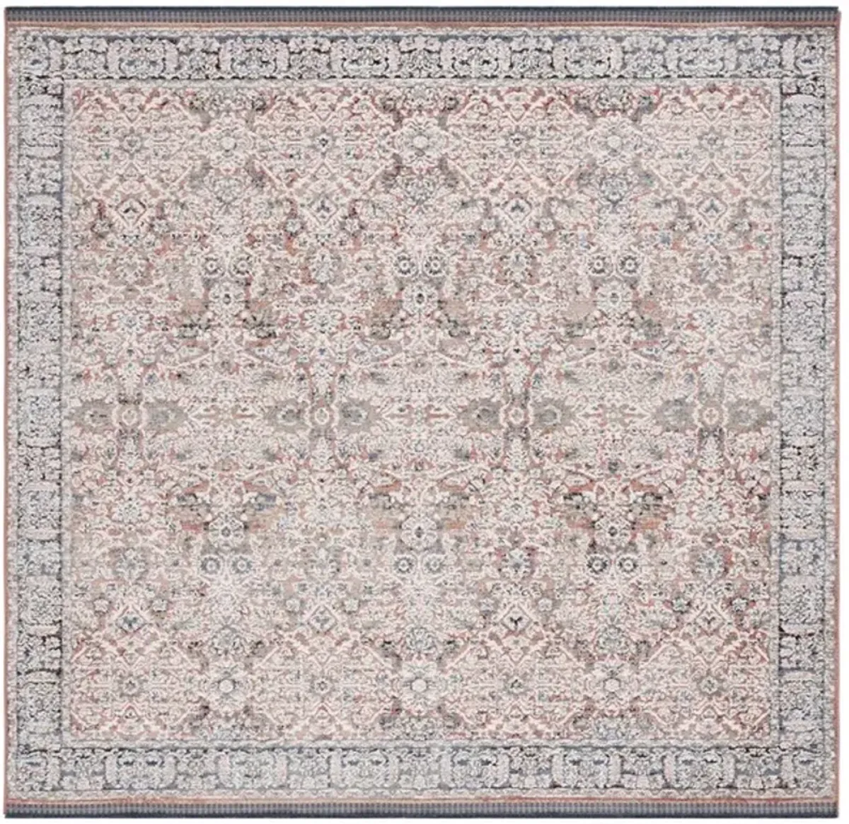 VIVALDI 562 Blue  6'-7' X 6'-7' Square Square Rug
