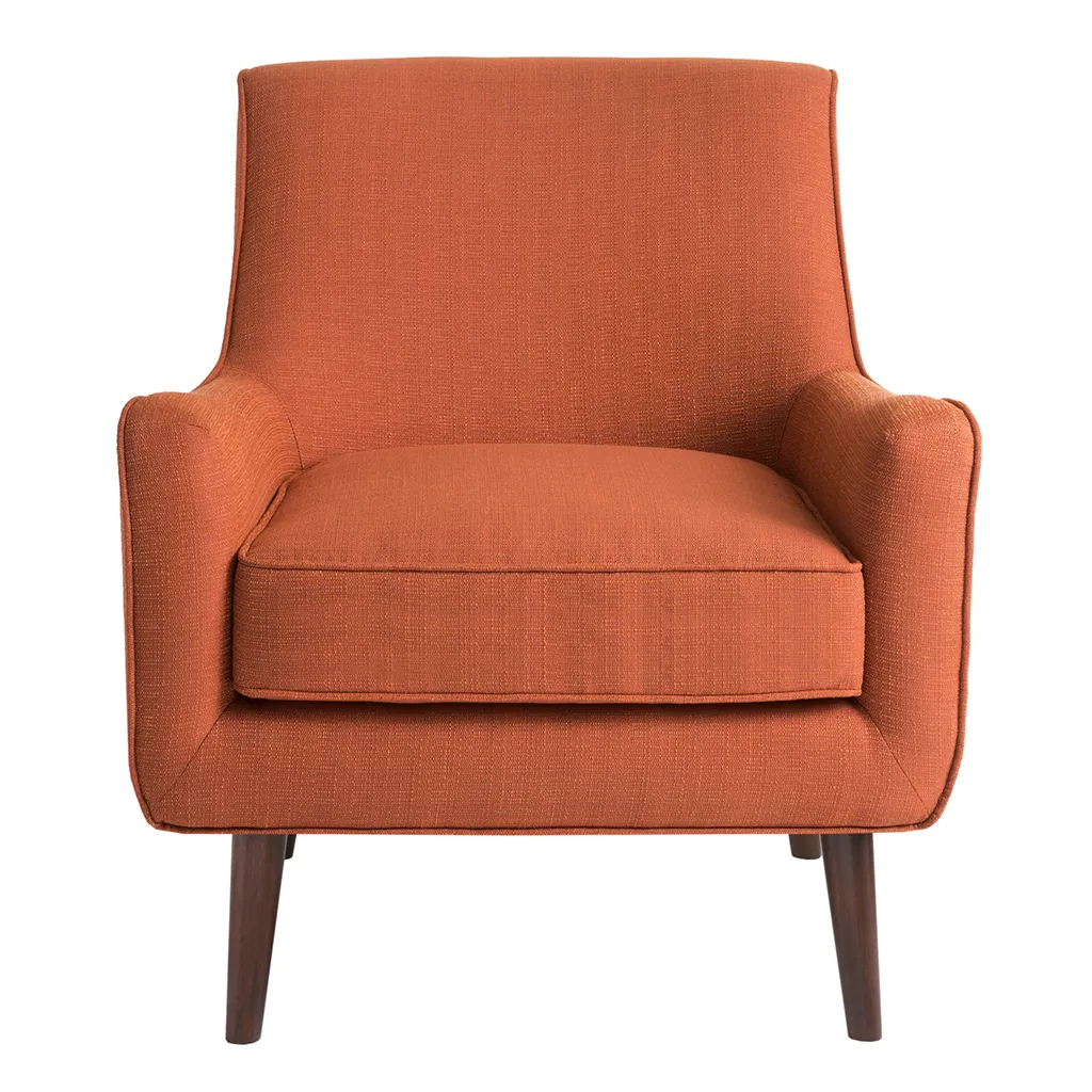 Madison Park Oxford Burnt Orange Mid-Century Accent Chair