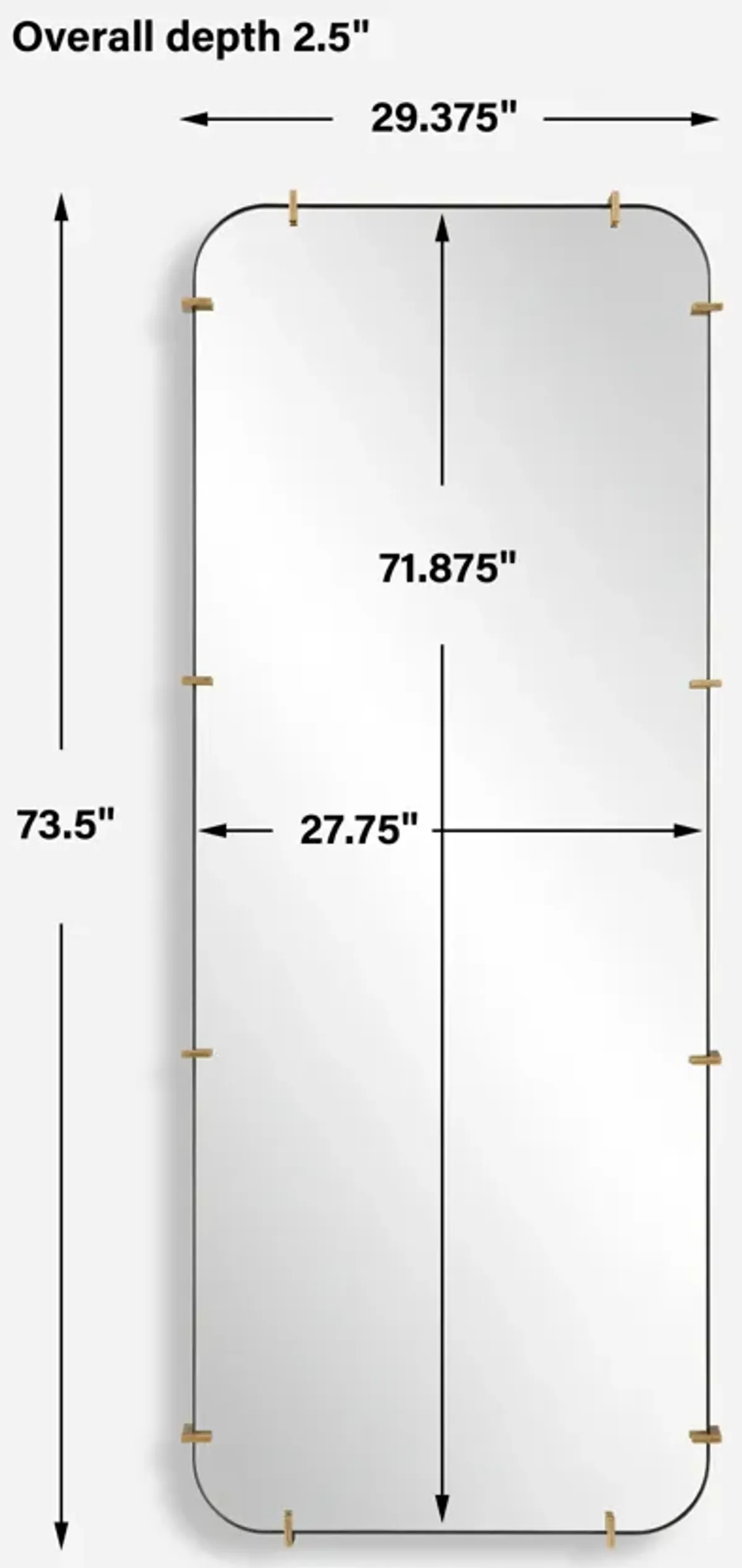 Pali Industrial Dressing Mirror