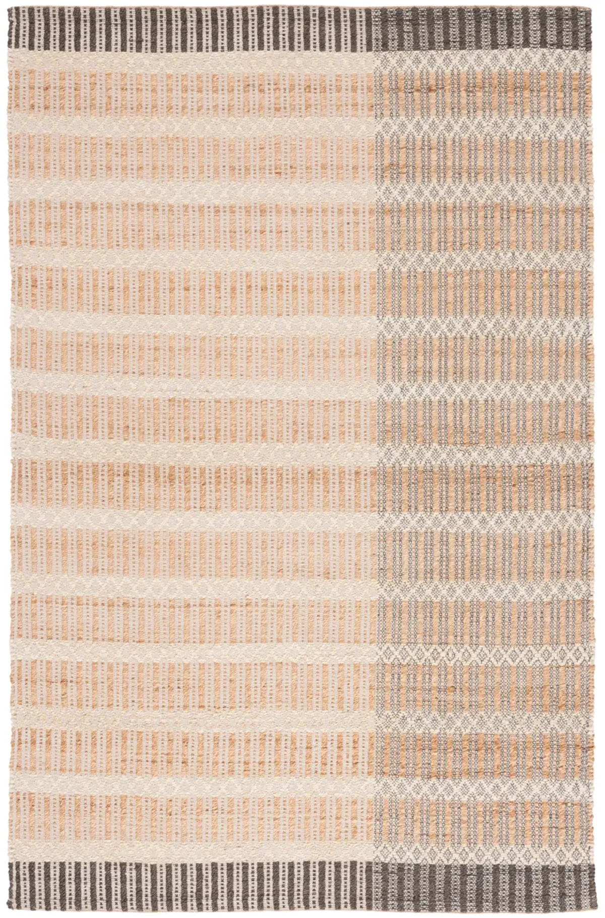 NATURAL FIBER Hand Woven 5' x 8' area rug