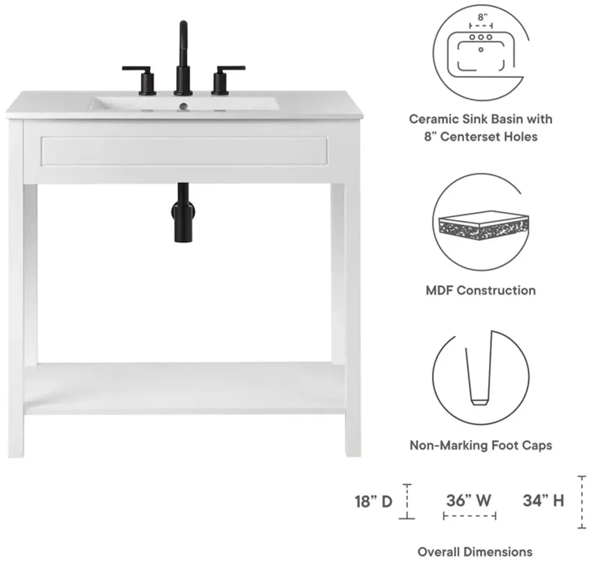 Altura 36" Bathroom Vanity