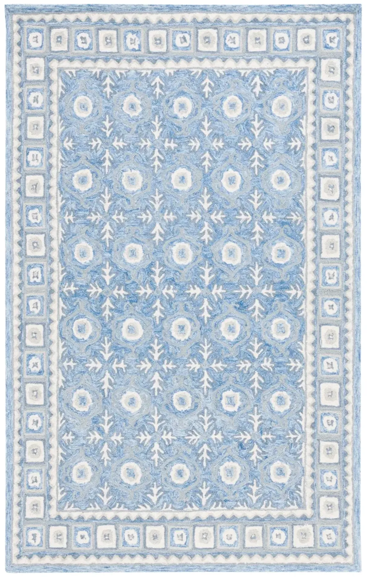 EBONY 651 BLUE  3' x 5' Small Rectangle Rug