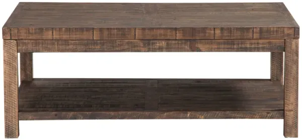 Craster Reclaimed Wood Rectangular Coffee Table In Smoky Taupe