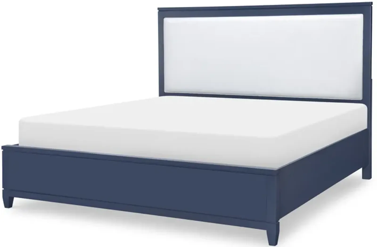 Summerland Inkwell Complete Upholstered Bed Ca King 60 Blue Finish