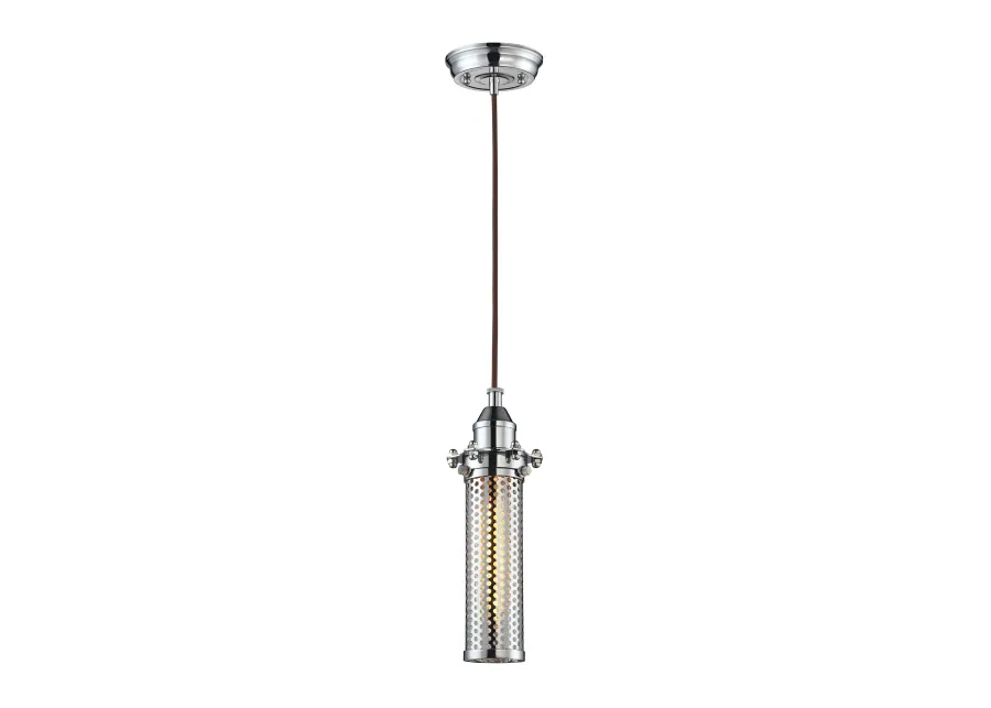 Fulton 4" Wide 1-Light Mini Pendant - Polished Chrome