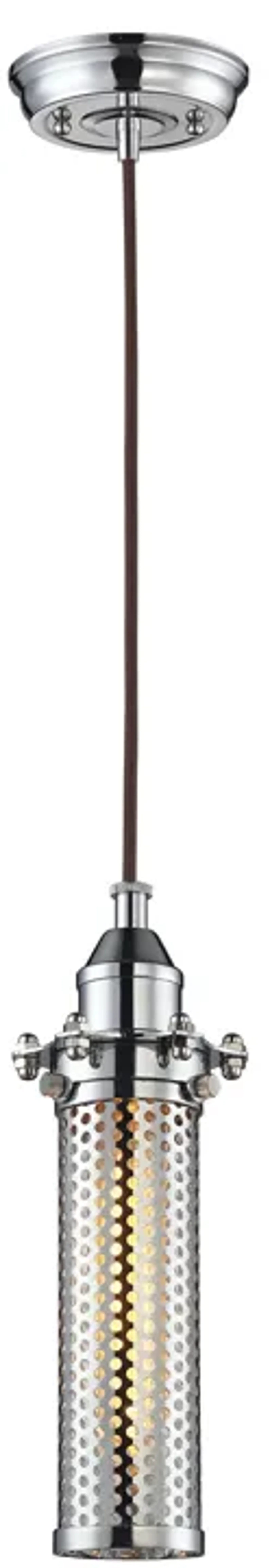 Fulton 4" Wide 1-Light Mini Pendant - Polished Chrome