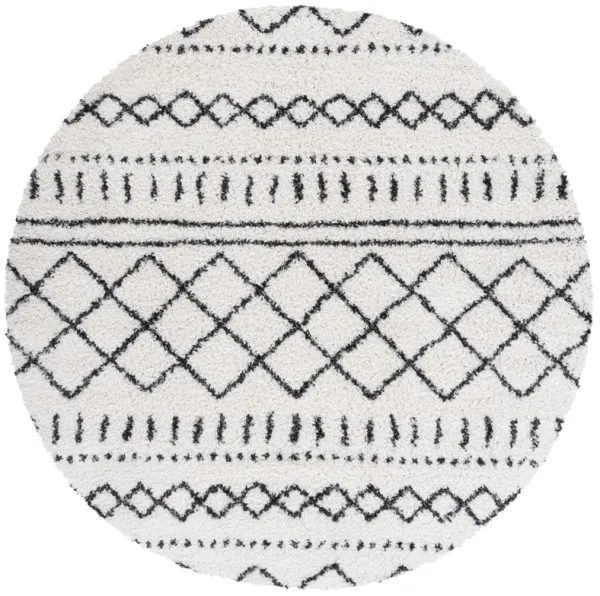 ARIZONA SHAG Round Power Loomed 5'-1" X 5'-1" Round Rug