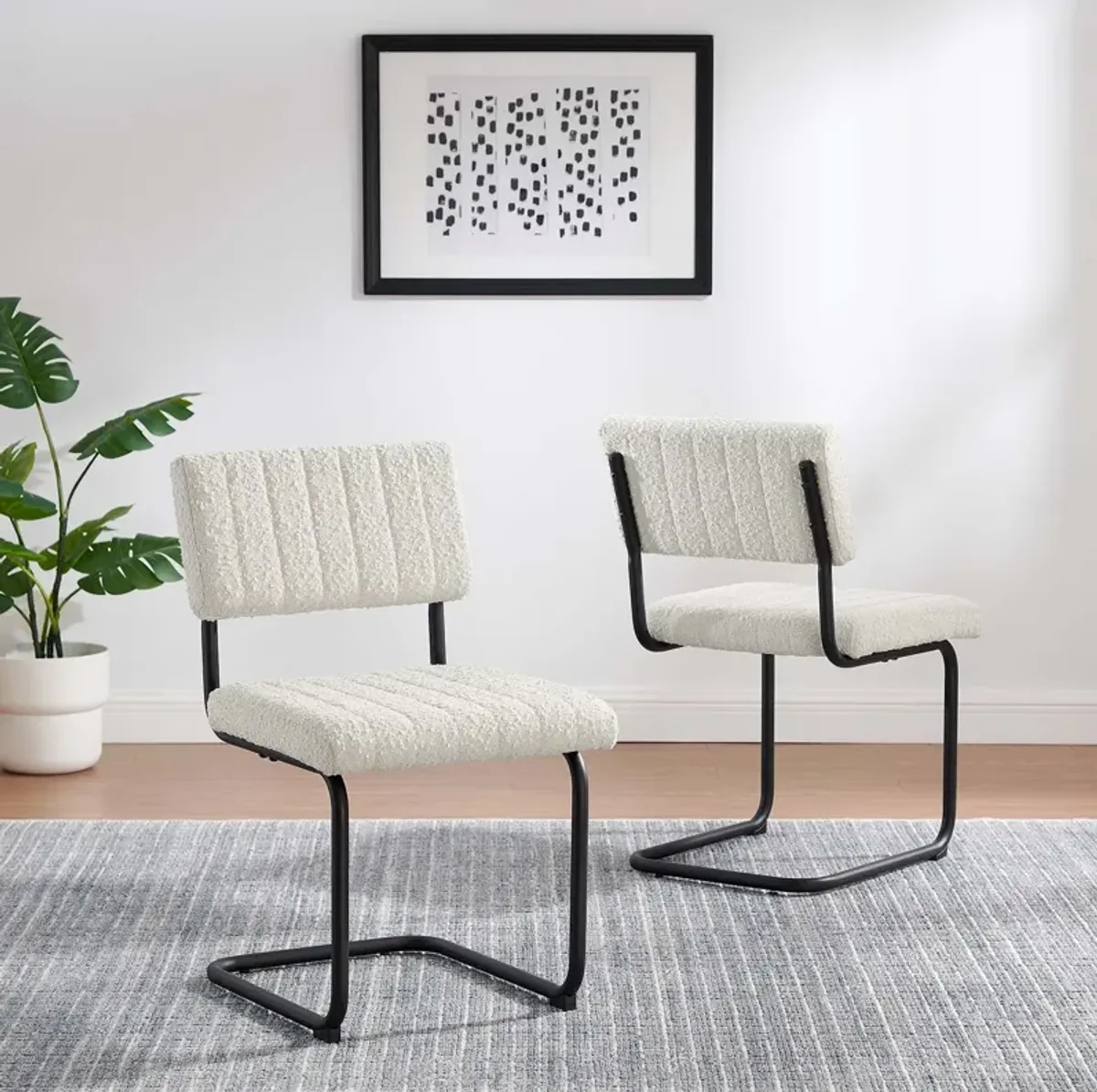 Parity Boucle Dining Side Chairs - Set of 2