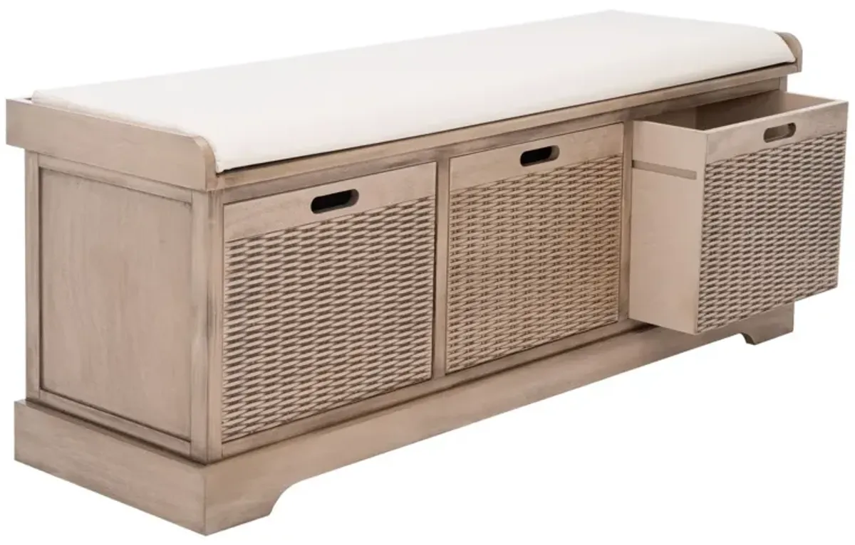 Landers 3 Drawer Storage Bench